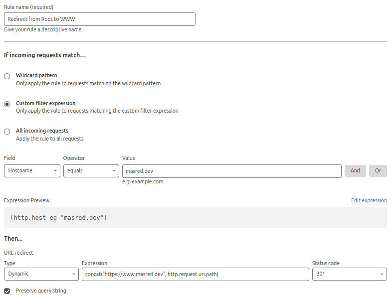 Configuration example